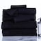 Hastings Home Hastings Home Ribbed 100 Percent Cotton 10 Piece Towel Set - Black 118225KYG - alternate 1